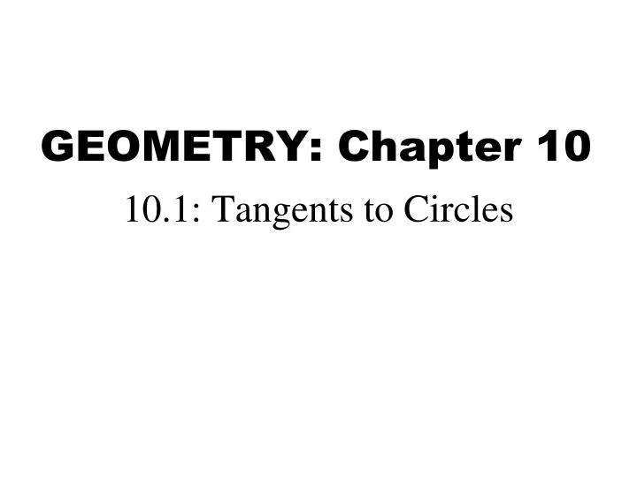 geometry chapter 10