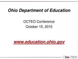 Ohio Department of Education education.ohio