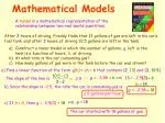 Mathematical Models - slide 1