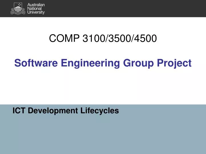 comp 3100 3500 4500 software engineering group project