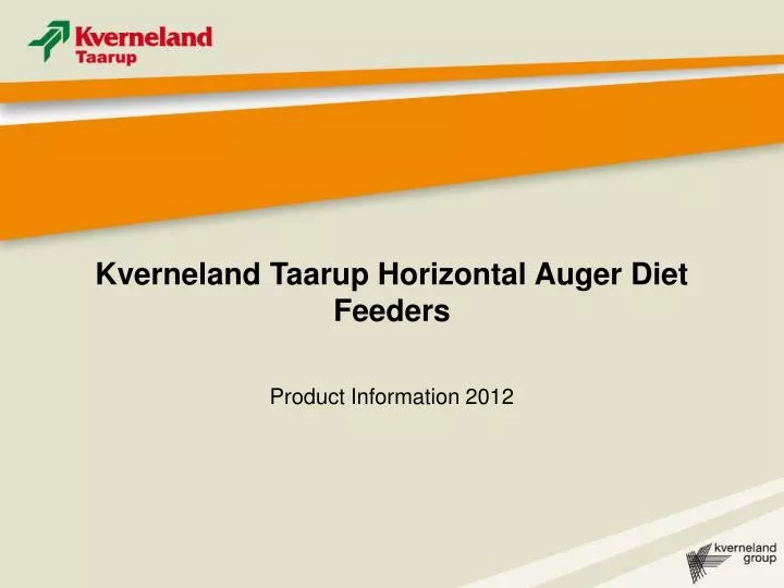 kverneland taarup horizontal auger diet feeders