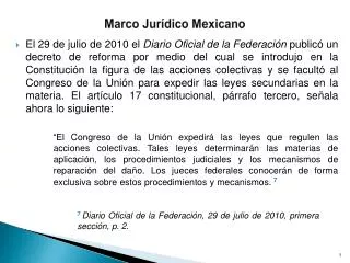 Marco Jurídico Mexicano