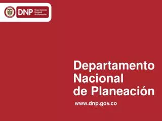 Departamento Nacional de Planeación
