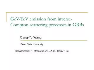 GeV-TeV emission from inverse-Compton scattering processes in GRBs