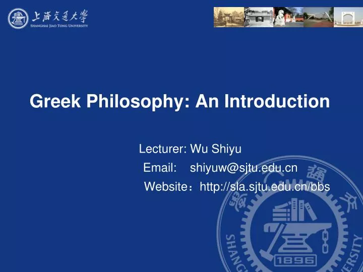 greek philosophy an introduction