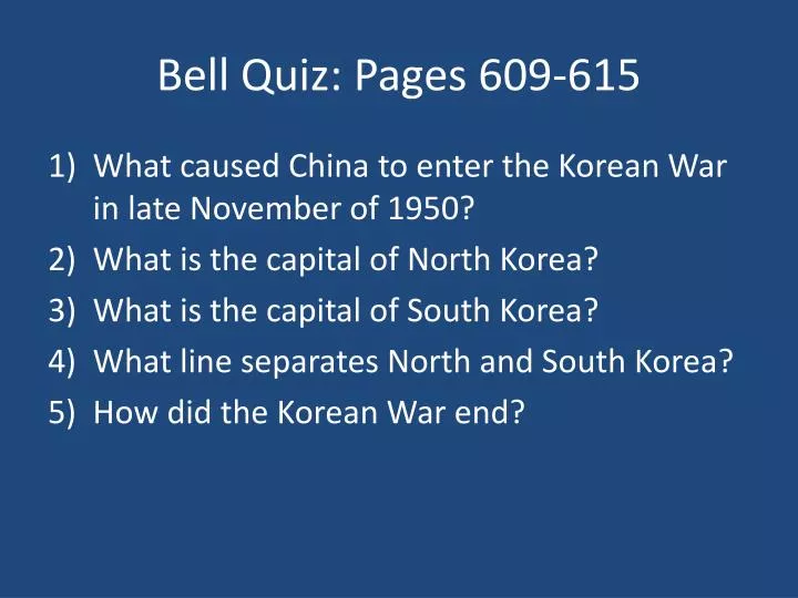 bell quiz pages 609 615