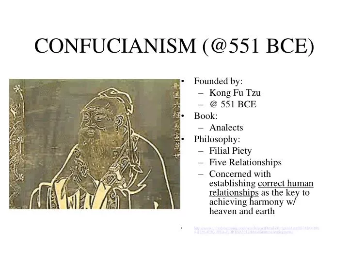 confucianism @551 bce