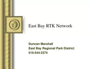 East Bay RTK Network