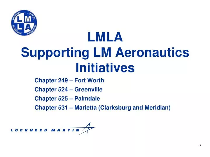 lmla supporting lm aeronautics initiatives