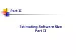 Estimating Software Size Part II - slide 1