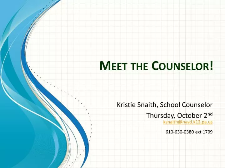 meet the counselor