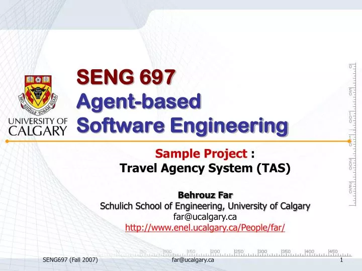 seng 697 agent based software engineering