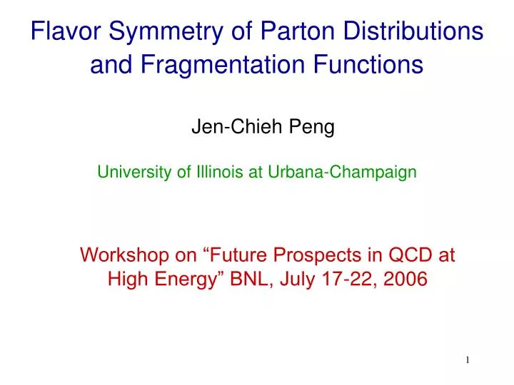 flavor symmetry of parton distributions and fragmentation functions