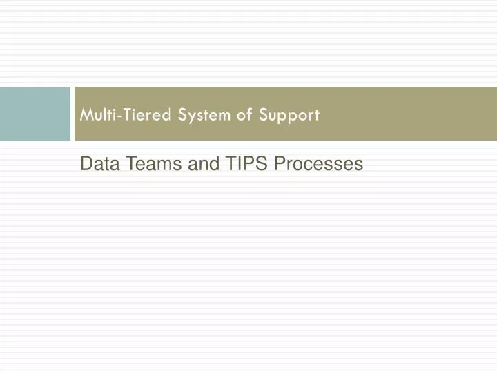 multi tiered system of support