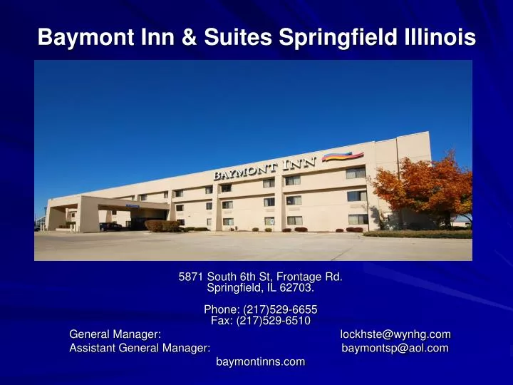 baymont inn suites springfield illinois