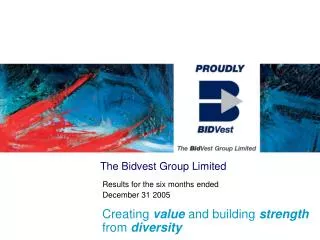 The Bidvest Group Limited