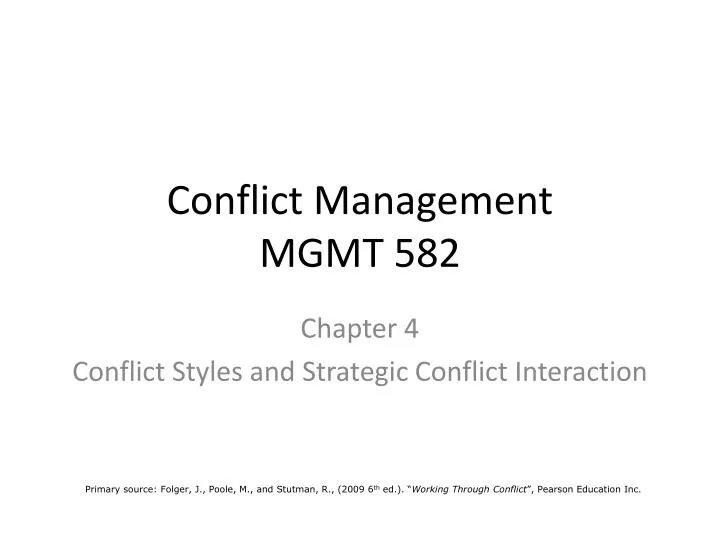 conflict management mgmt 582