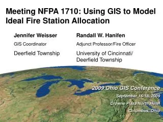 Meeting NFPA 1710: Using GIS to Model Ideal Fire Station Allocation