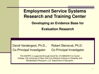 Employment Service Systems Research and Training Center