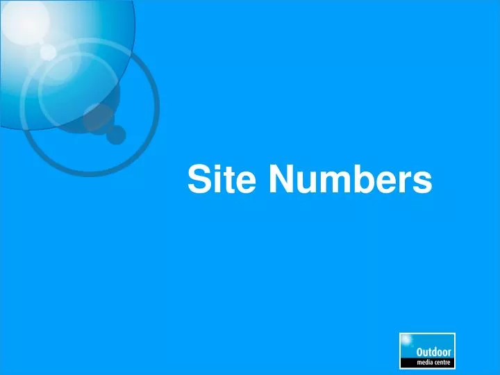 site numbers