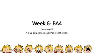 Week 6- BA4