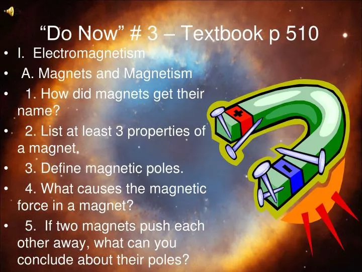 do now 3 textbook p 510