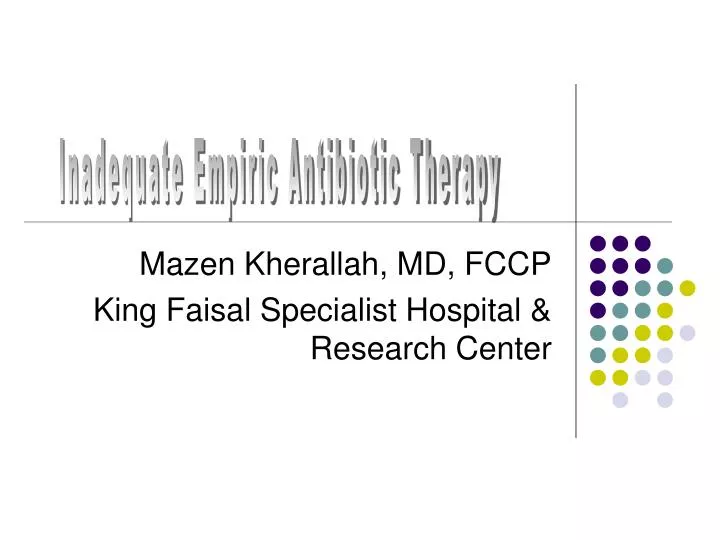 mazen kherallah md fccp king faisal specialist hospital research center