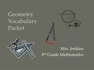 Geometry Vocabulary Packet