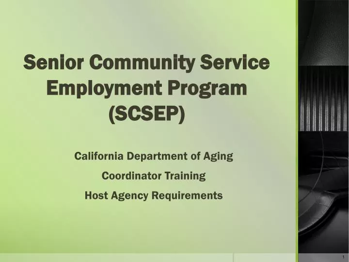 senior community service employment program scsep