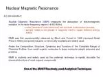 Nuclear Magnetic Resonance - slide 1