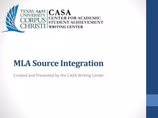 MLA Source Integration