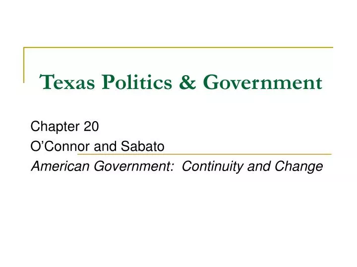 texas politics government
