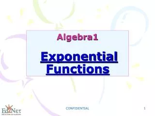 Algebra1 Exponential Functions