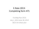 E-Rate 2013: Completing form 471 - slide 1