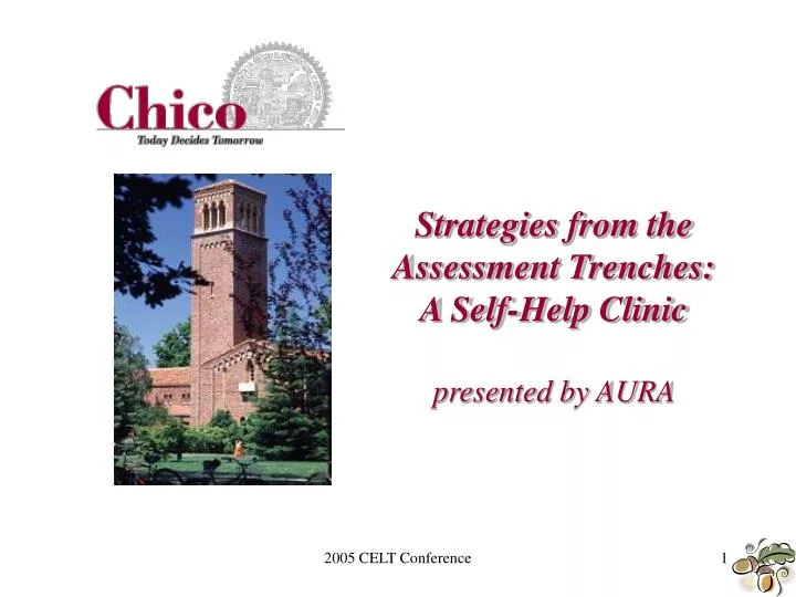 strategies from the assessment trenches a self help clinic presented by aura