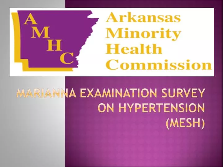 marianna examination survey on hypertension mesh