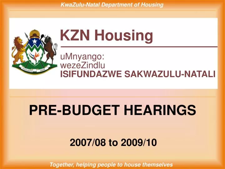 pre budget hearings