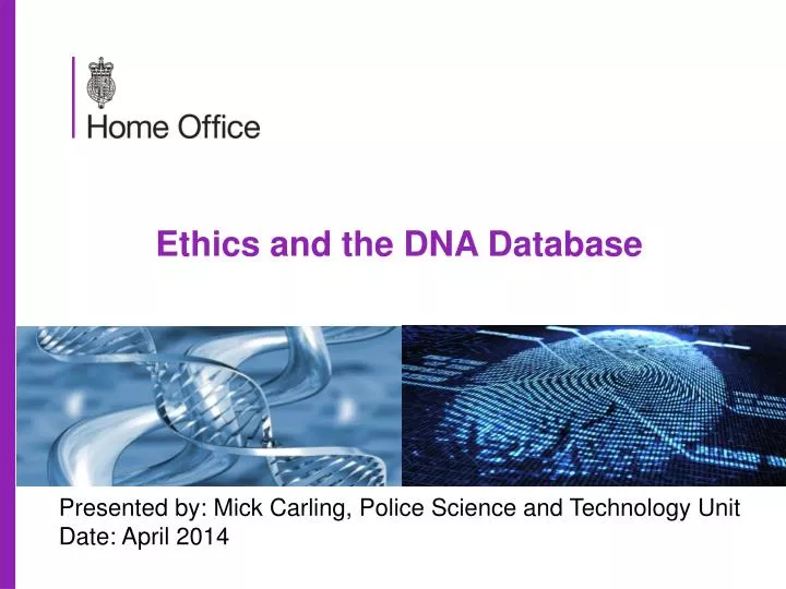 ethics and the dna database