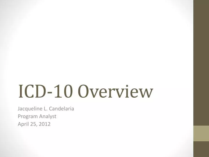 icd 10 overview