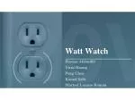 Watt Watch - slide 1