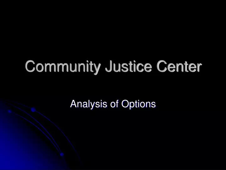 community justice center