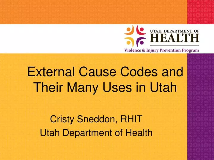 external cause codes and their many uses in utah