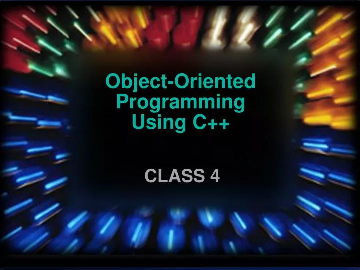 object oriented programming using c