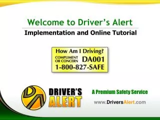 Welcome to Driver’s Alert