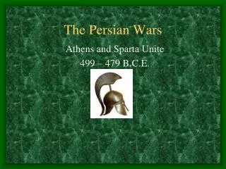 The Persian Wars