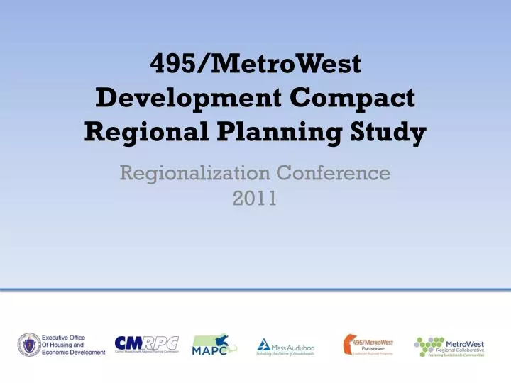 495 metrowest development compact regional planning study