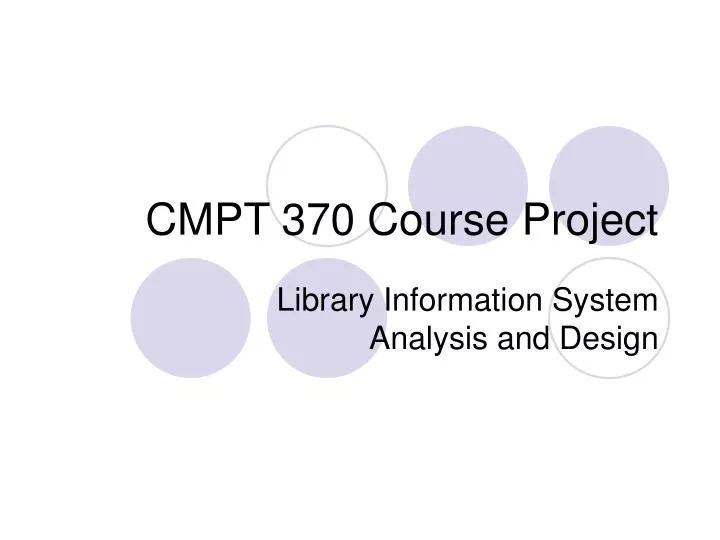 cmpt 370 course project
