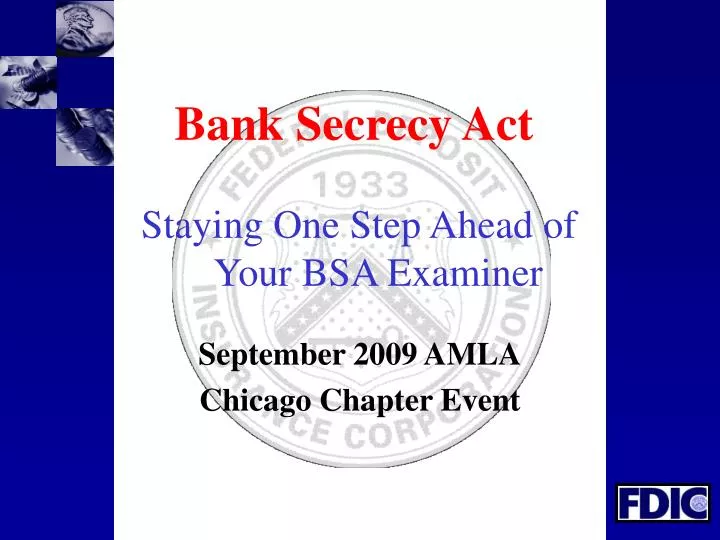 bank secrecy act staying one step ahead of your bsa examiner