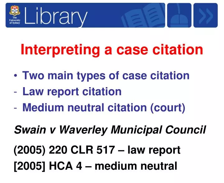 interpreting a case citation