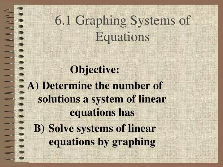 6 1 graphing systems of equations